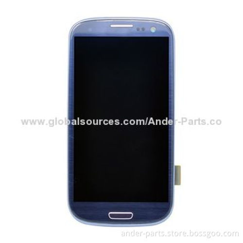 New Mobile Phone Replacement LCD for Samsung Galaxy S3 i9300, with Frame
